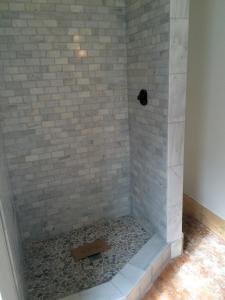 Brick House Renovation | Tile shower